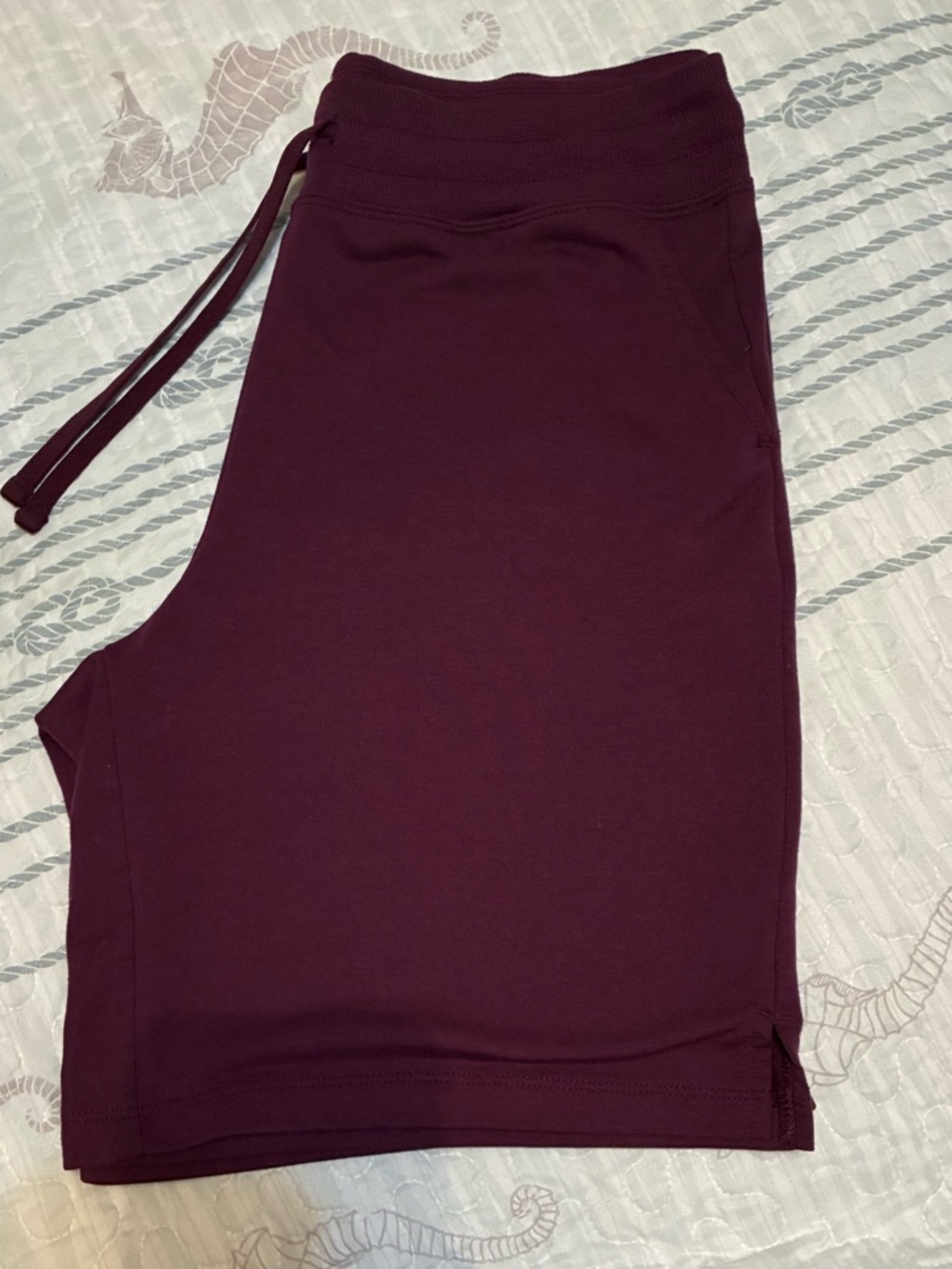 Women’s Plum Drawstring Shorts
